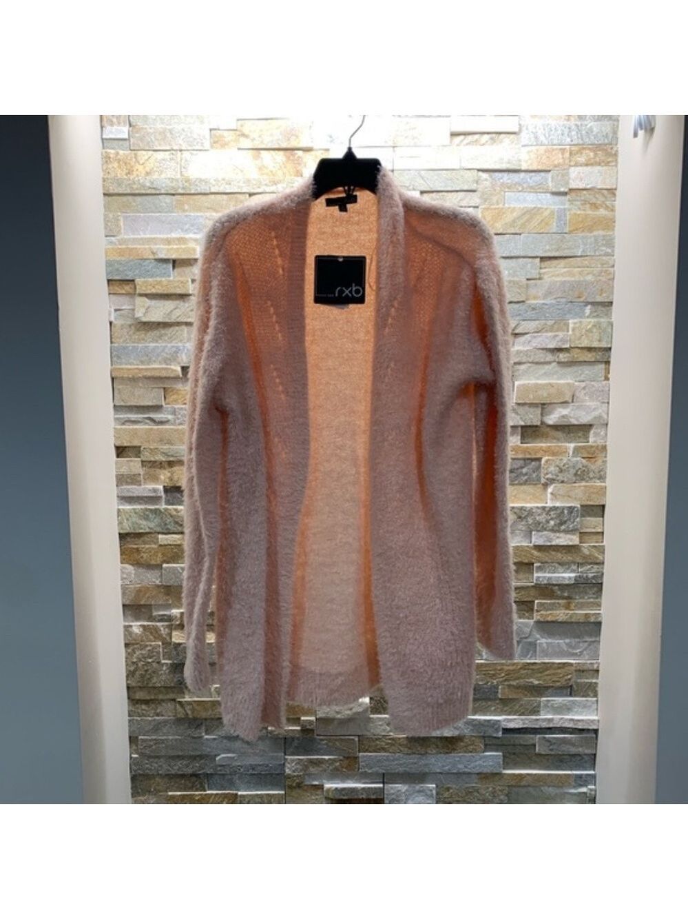 RXB Open Front Pink Cardigan